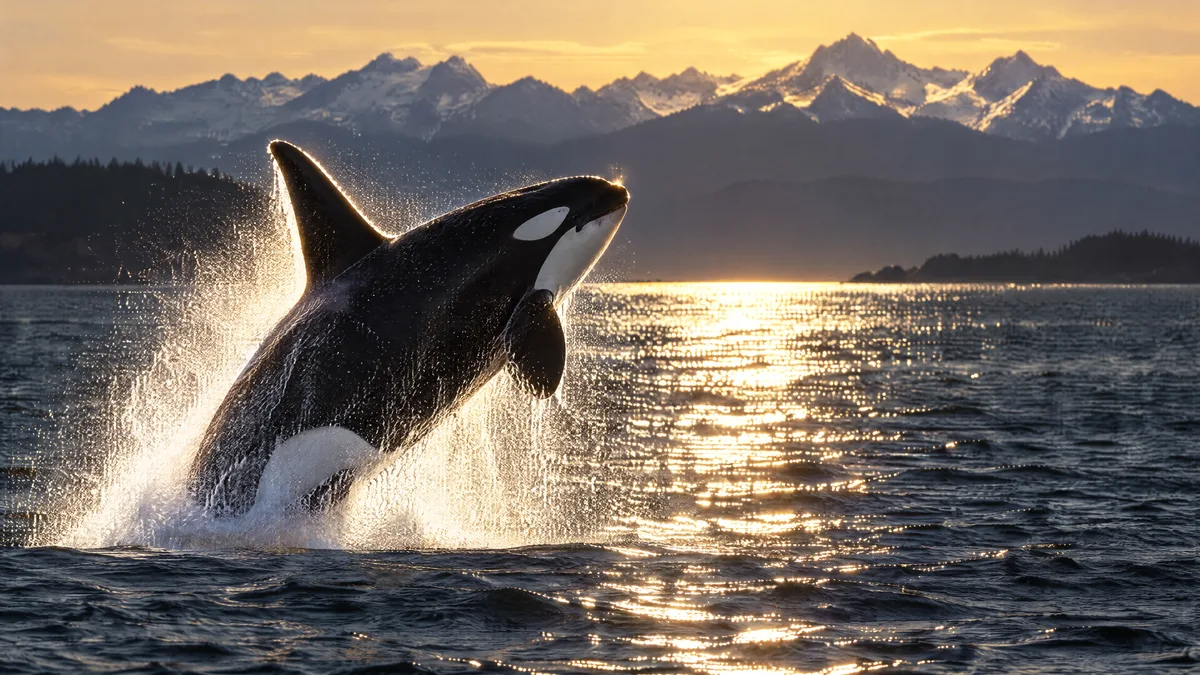 Orca at first light