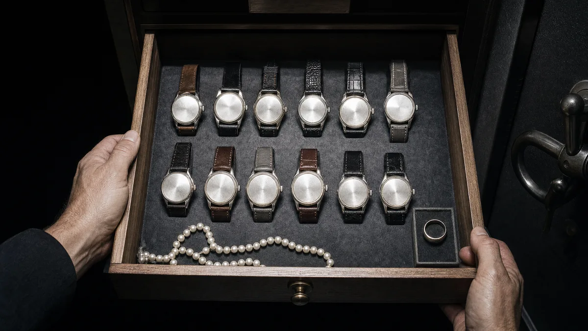The watch tray, made by Hall of Game
