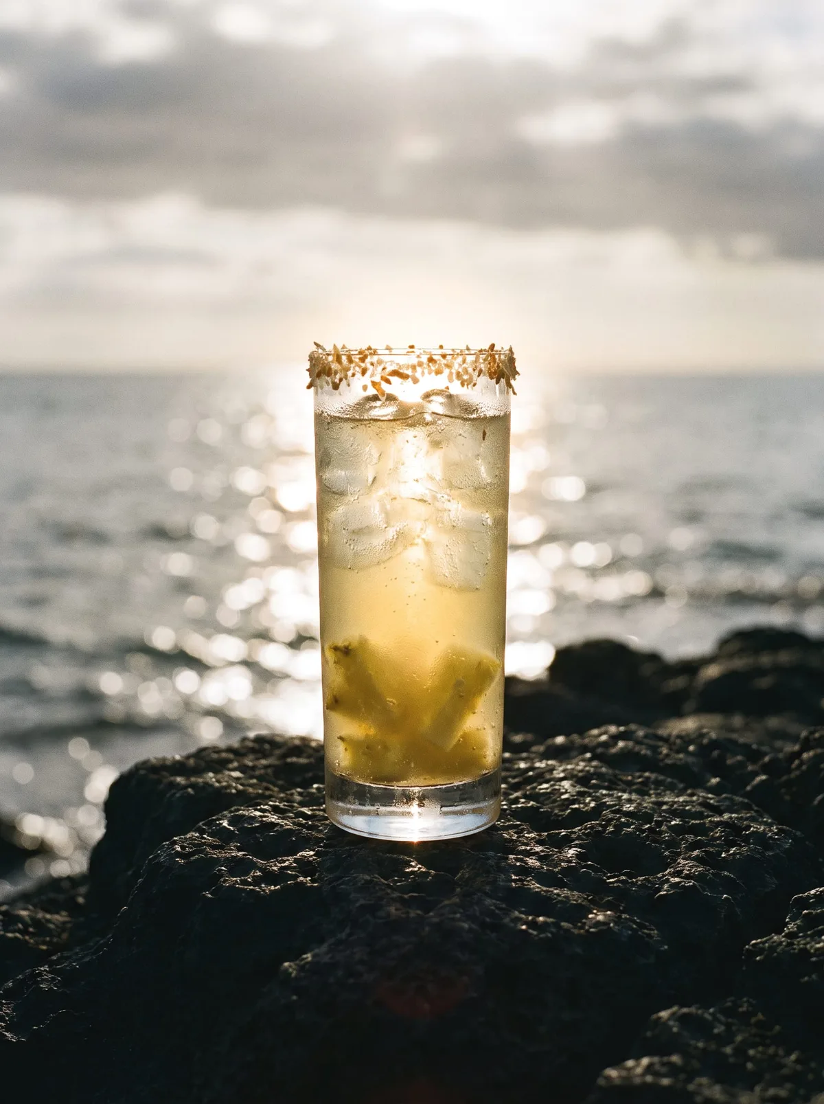 Aloha spritz, made by Kava Life