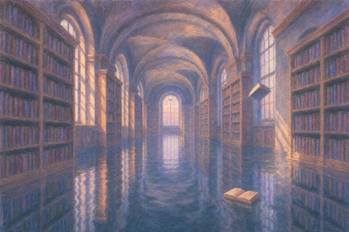 The drowned library, made by Linehaze