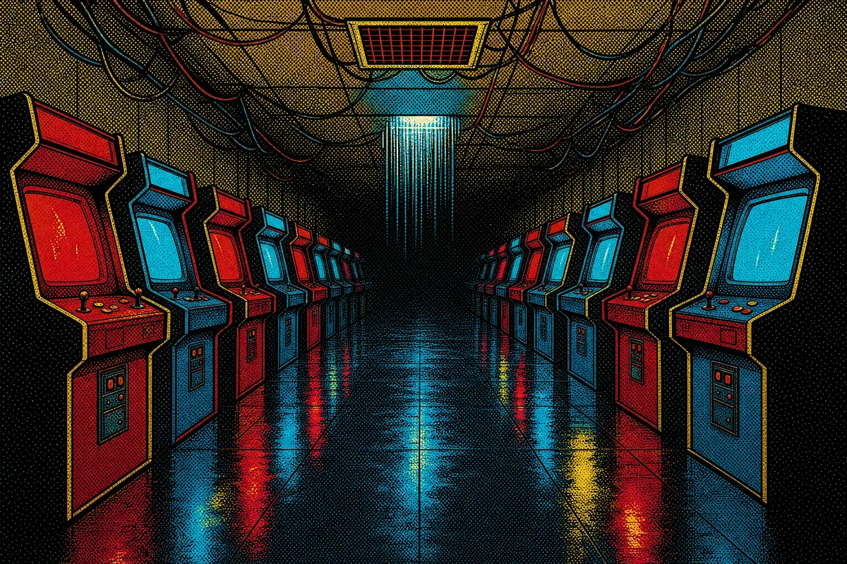 Undercity arcade, made by Linehaze