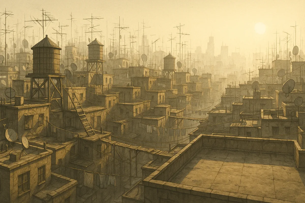 High rooftops, made by Linehaze