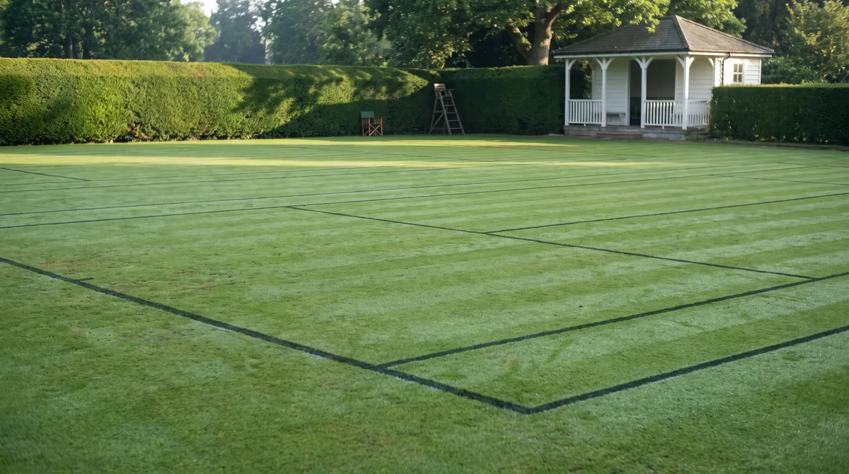 The grass club at morning, made by Painted Court