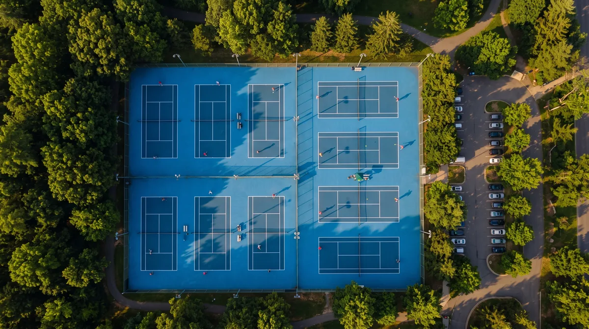 Courts from above, made by Painted Court