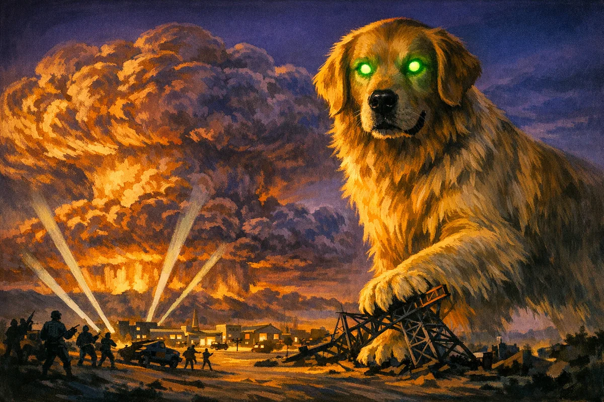 Atomic monster movie, 1954, made by Painted Halloween
