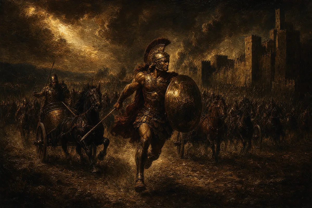 Achilles at Troy, made by Painted Myths