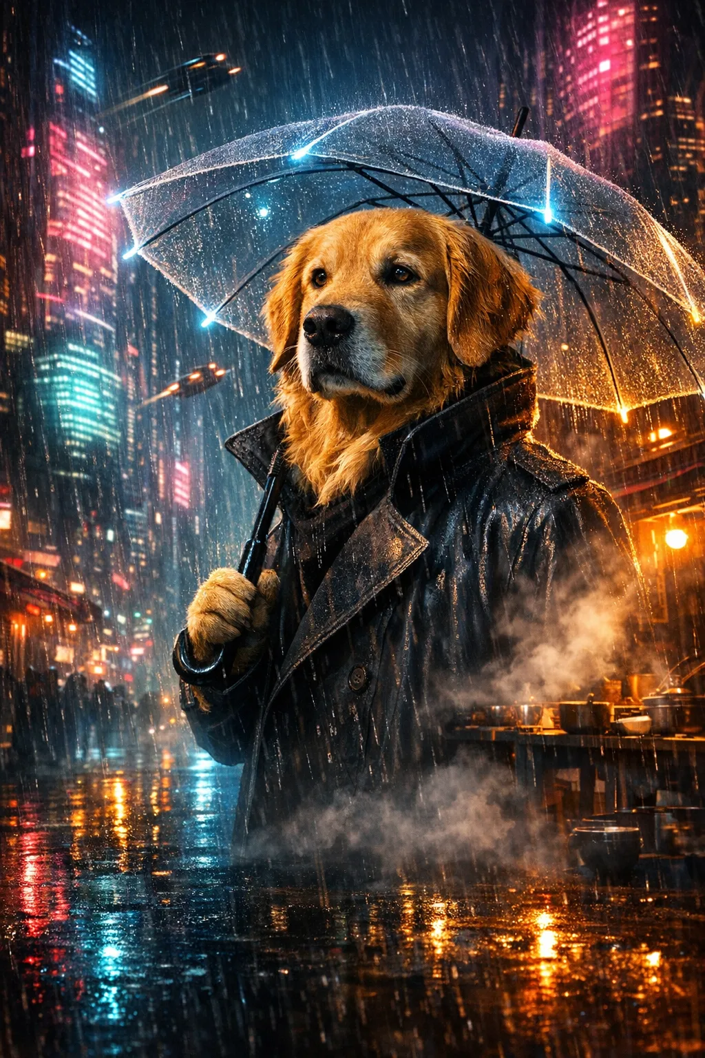 Neon city detective, made by Painted Premiere