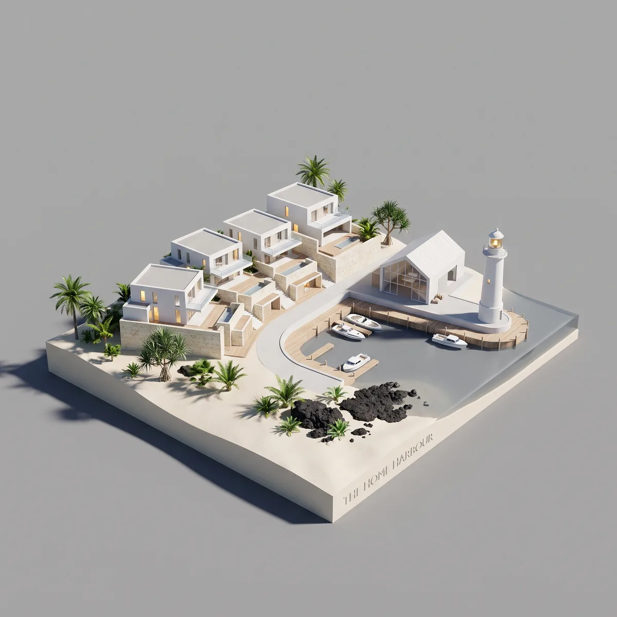 Harbour island model, made by Slipway
