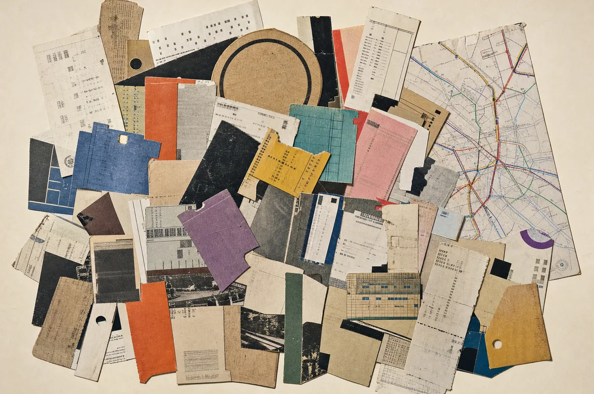 Tickets and letters, kept, made by Three Walls