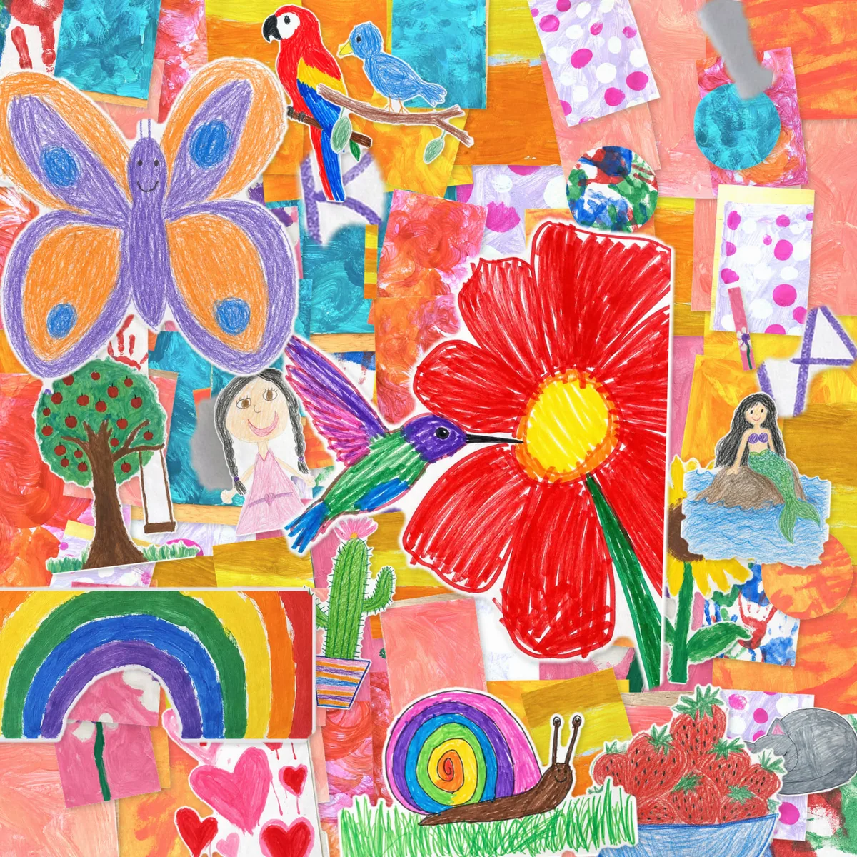 Every drawing, one collage, made by Treasures Kept